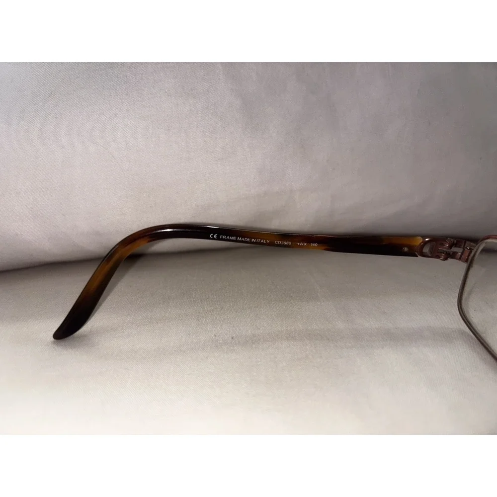 Christian Dior CD 3680 HWX Women's Brown Tortoise Eyeglasses Frames 140-55-16